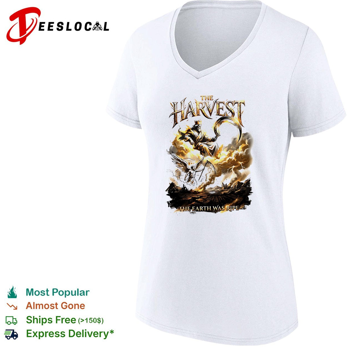 The harvest the earth was ripe graphic shirt