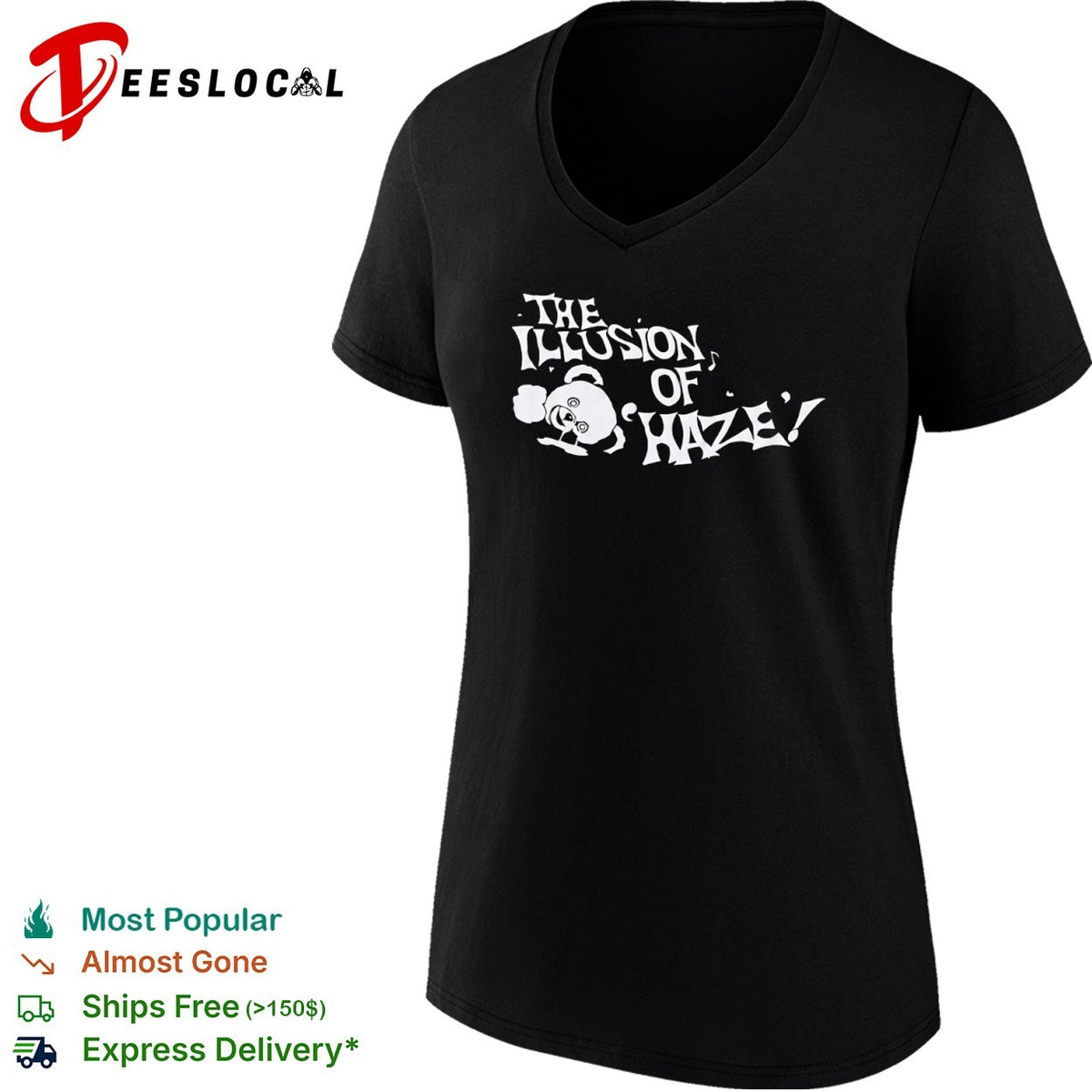 The illusion of haze melting bear shirt