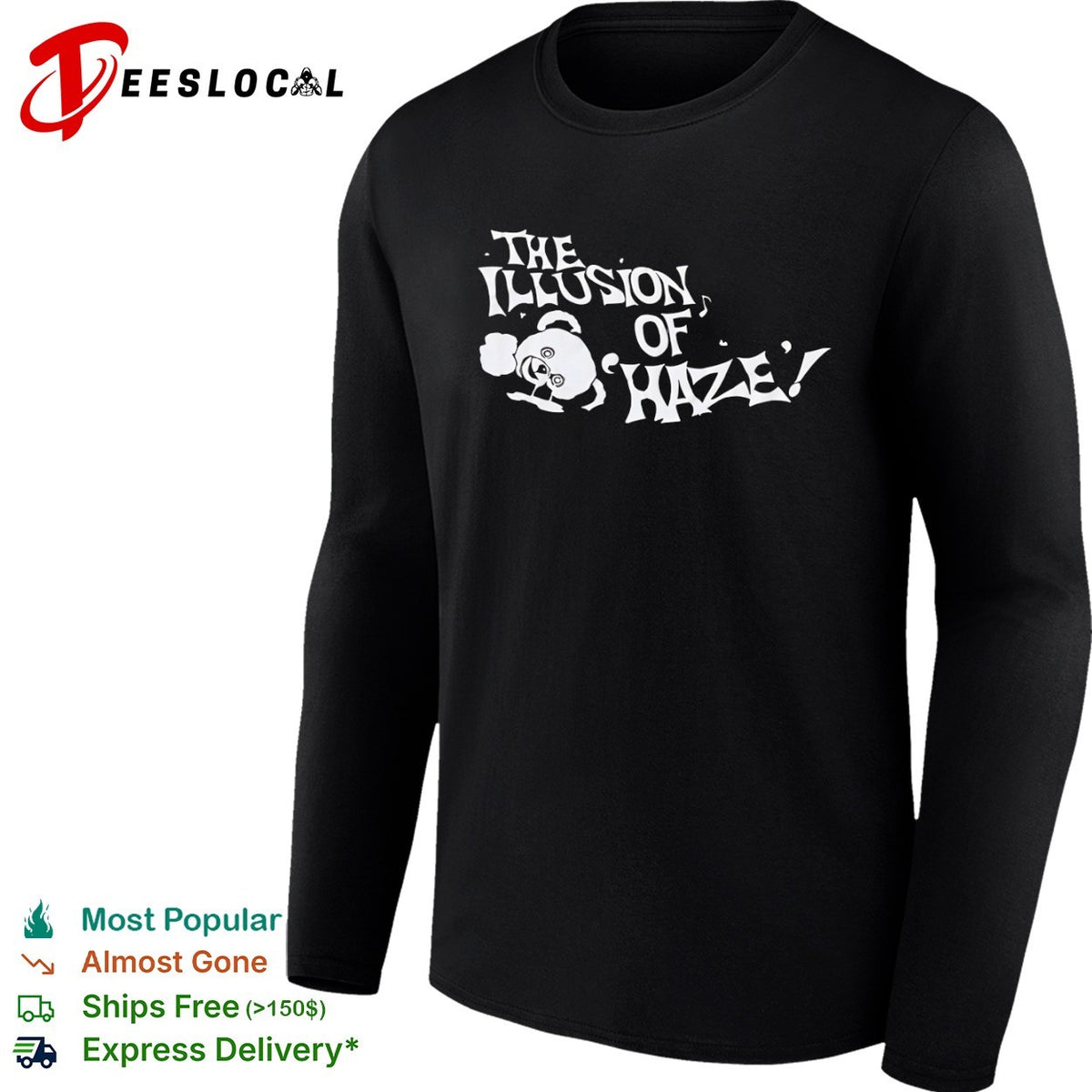 The illusion of haze melting bear shirt