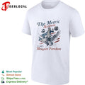 The metric system can’t measure freedom bald eagle American flag graphic shirt