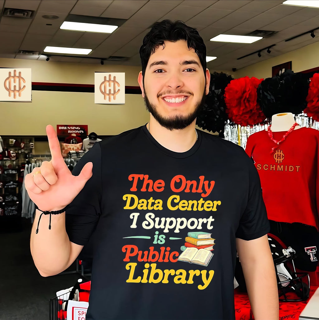 The only date center I support is public library simple shirt