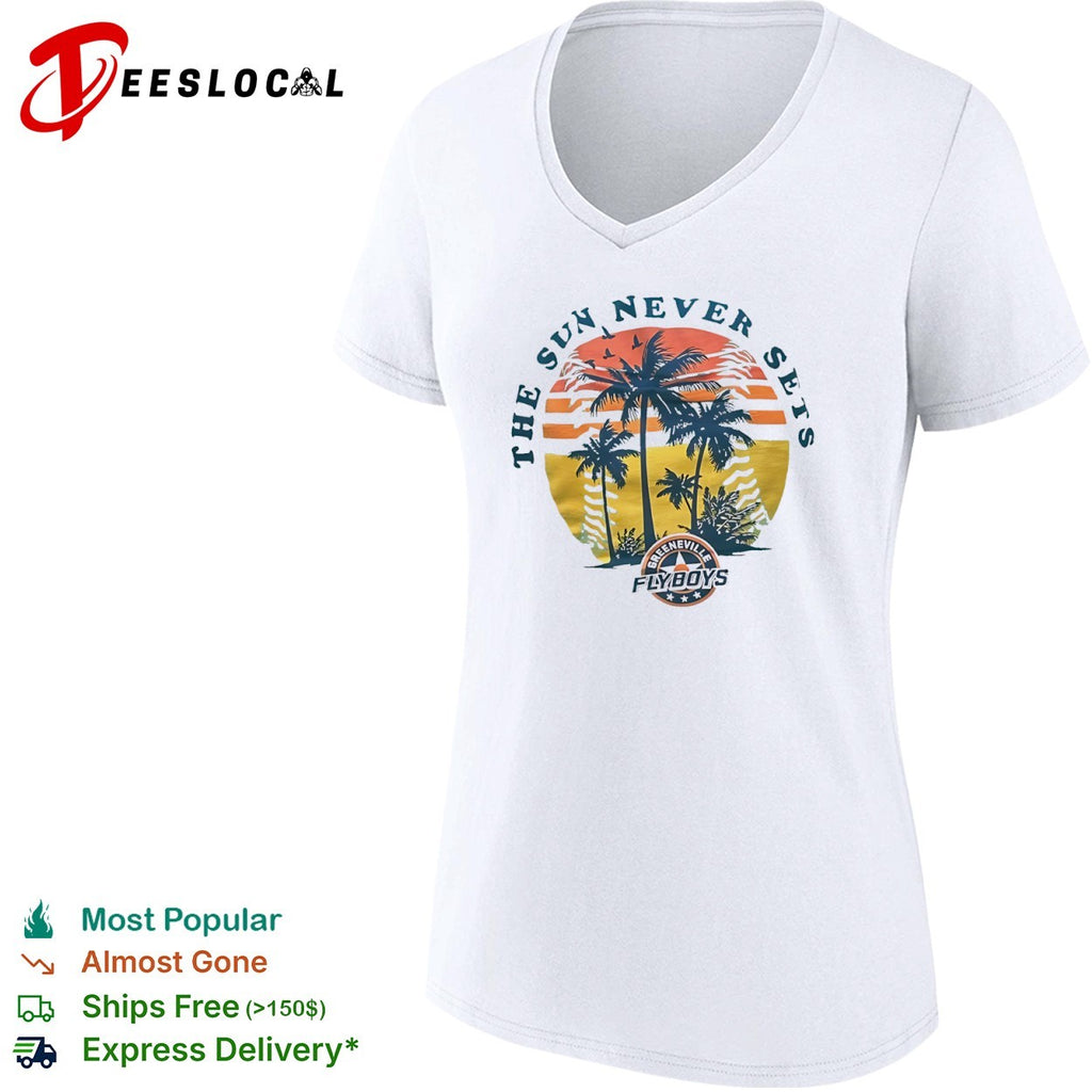 The sun never sets Greeneville Flyboys Appalachian League baseball team shirt