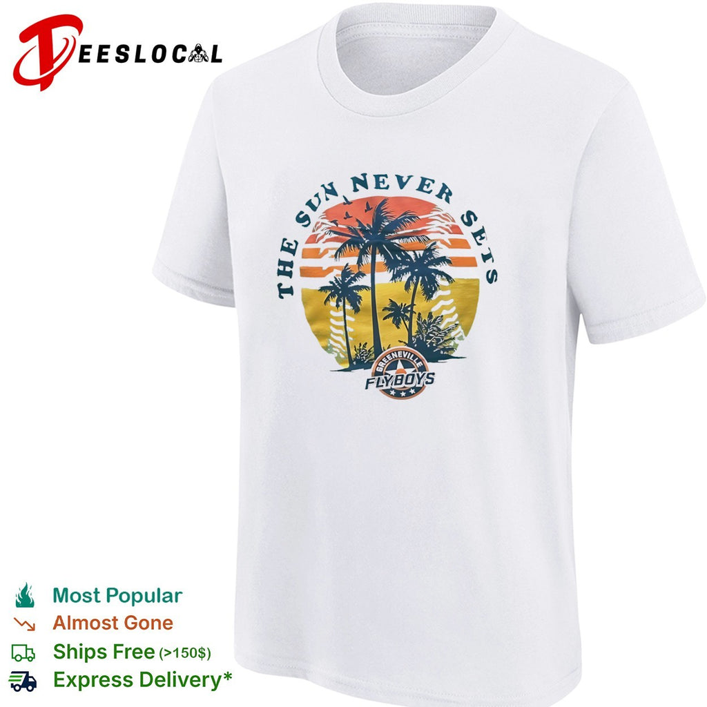 The sun never sets Greeneville Flyboys Appalachian League baseball team shirt