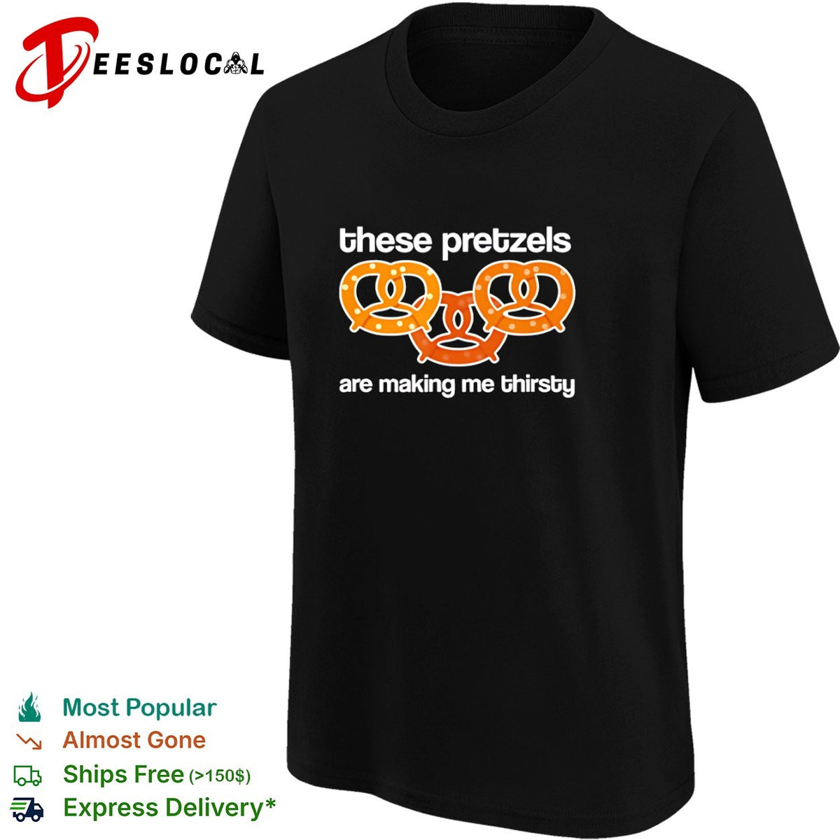 These pretzels are making me thirsty Seinfeld Olympic rings comedy show shirt