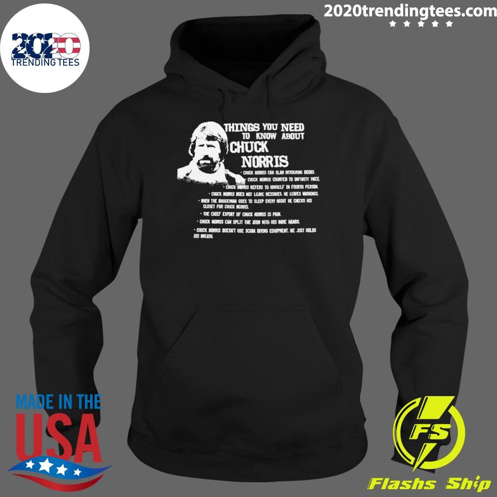 Things You Need To Know About Chuck Norris Shirt