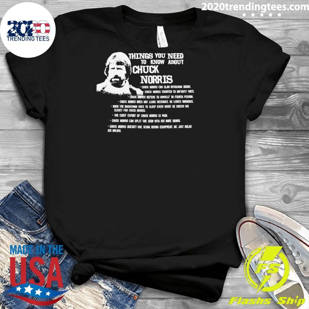 Things You Need To Know About Chuck Norris Shirt