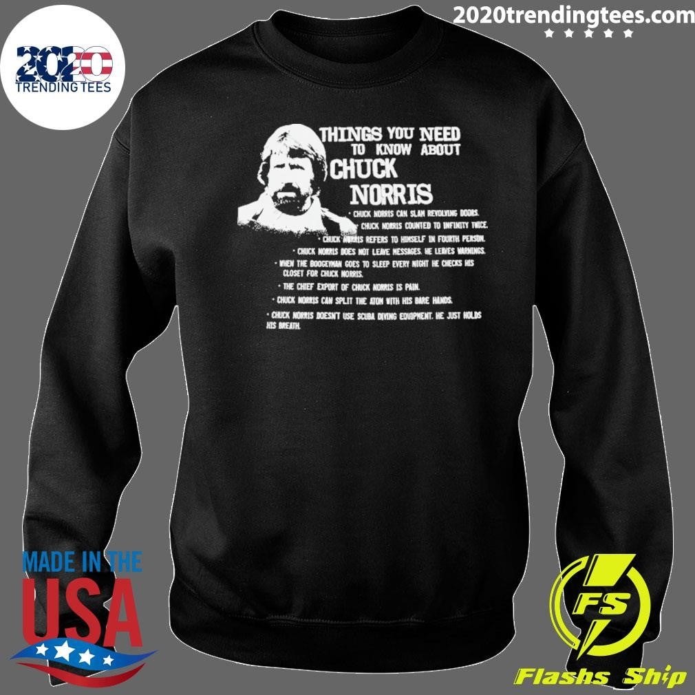 Things You Need To Know About Chuck Norris Shirt