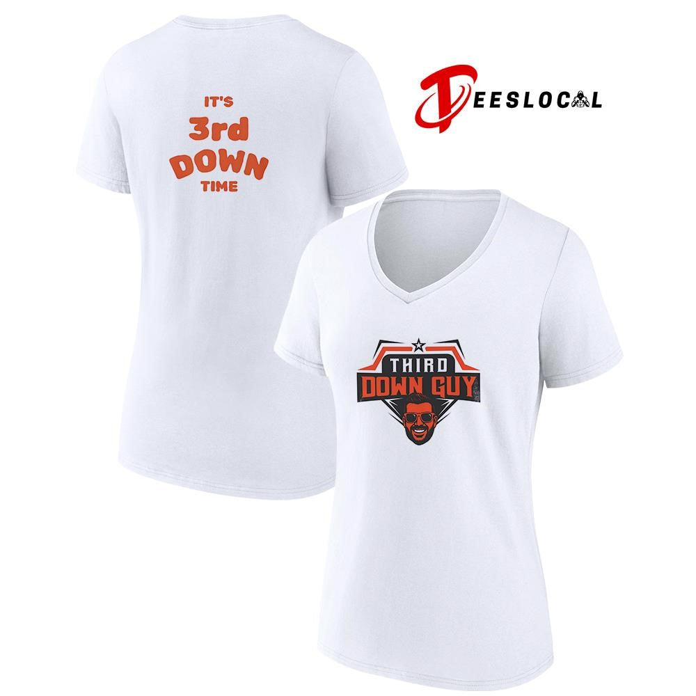 Third Down Guy it’s 3rd down time portrait graphic shirt