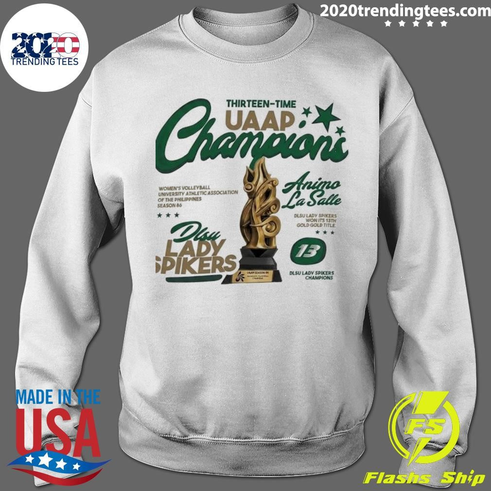 Thirteen-time Uaap Champions Animo La Salle Dlsu Lady Spikers The Legacy Championship 2026 Shirt