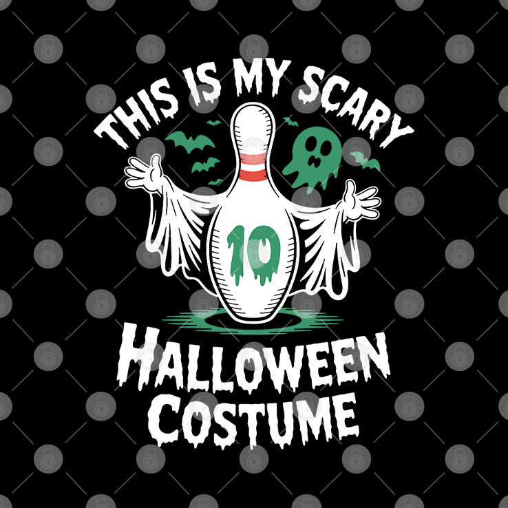 This Is My Scary Halloween Costume Bowling T Shirt