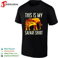 This is my safari shirt elephant Africa sunset silhouette art shirt