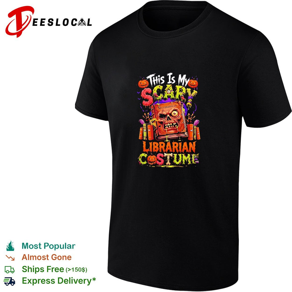 This is my scary Librarian costume shirt