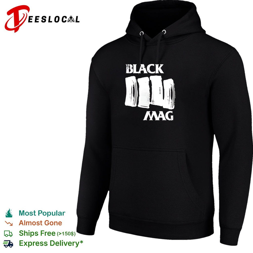 Three rifle magazines bold text gun rights statement shirt