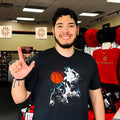 Three wolves howling at a basketball sports art shirt