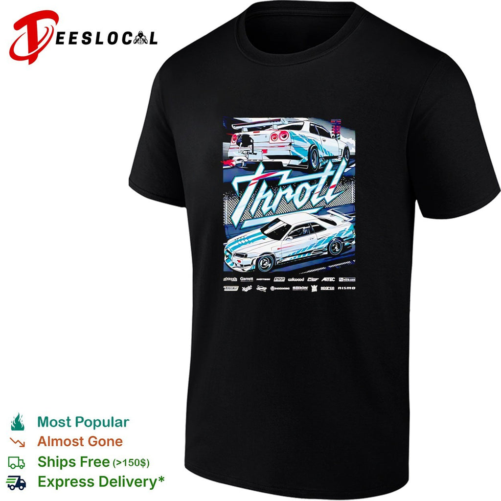 Throtl Nissan Skyline GT-R automotive graphic shirt