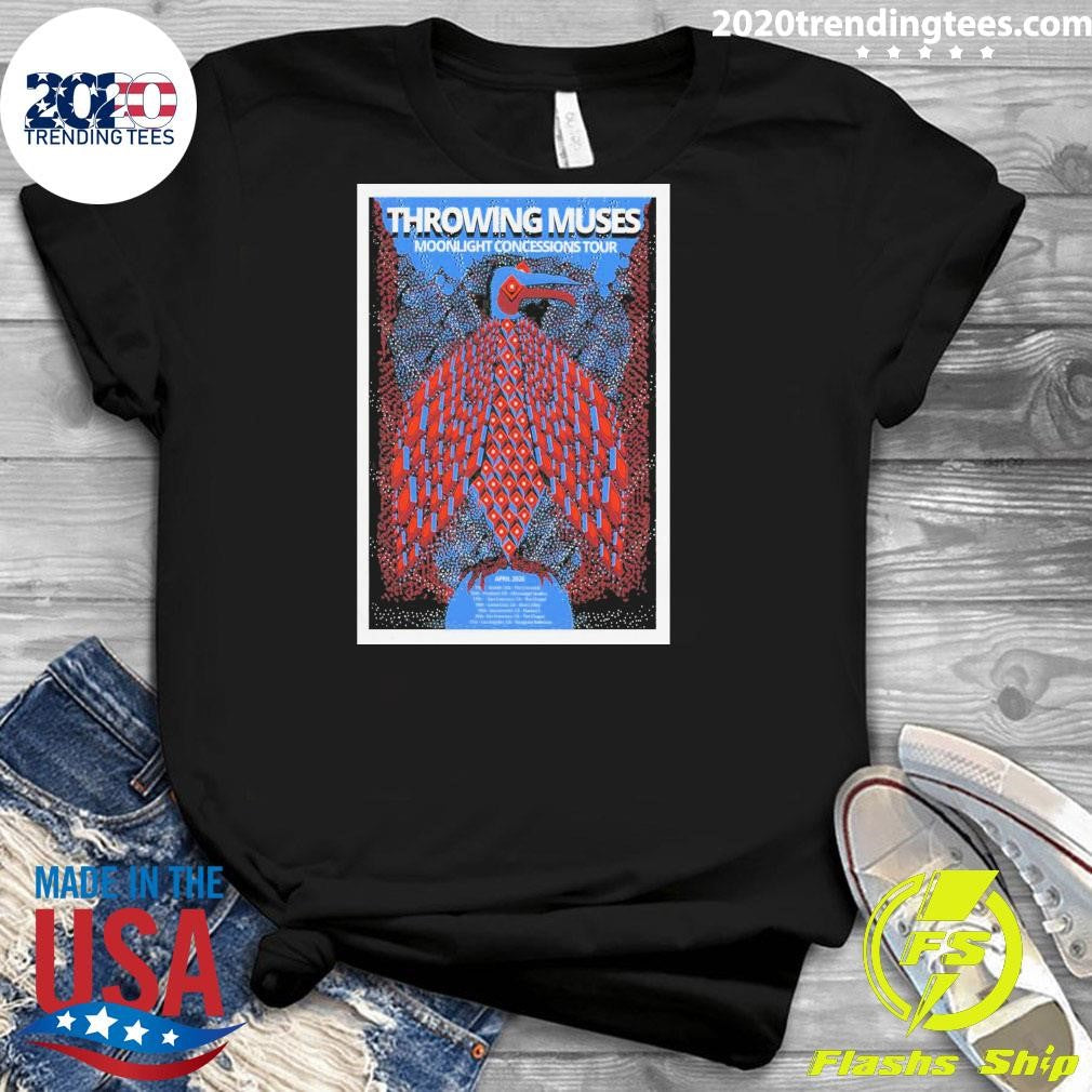 Throwing Muses Moonlight Concessions April 2026 Tour Shirt