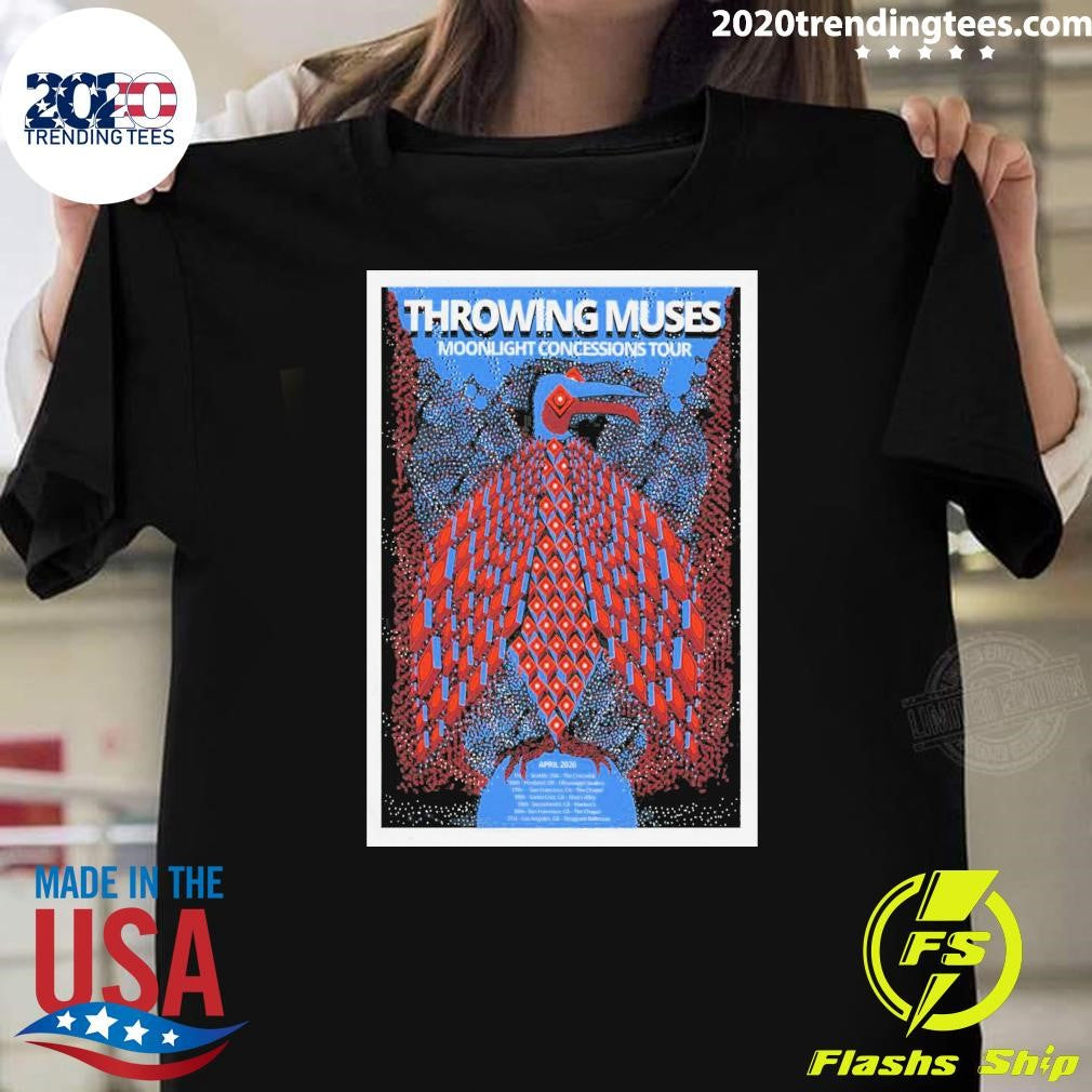 Throwing Muses Moonlight Concessions April 2026 Tour Shirt