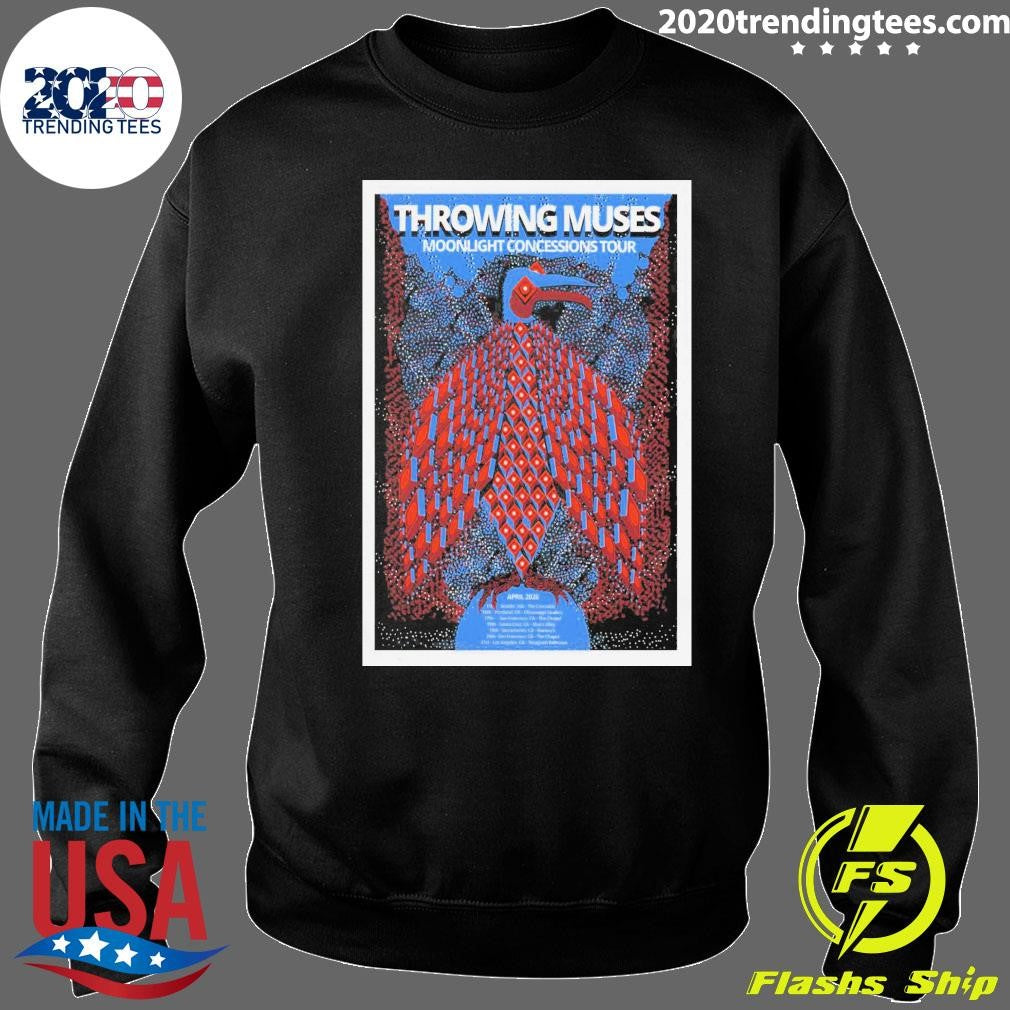 Throwing Muses Moonlight Concessions April 2026 Tour Shirt