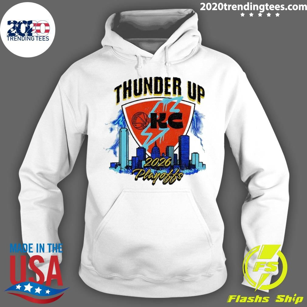 Thunder Basketball City Skyline Thunder Up 2026 Playoffs Shirt