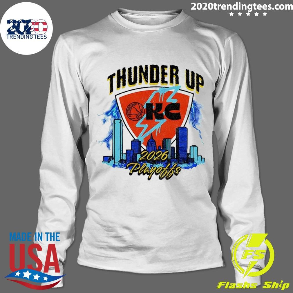Thunder Basketball City Skyline Thunder Up 2026 Playoffs Shirt