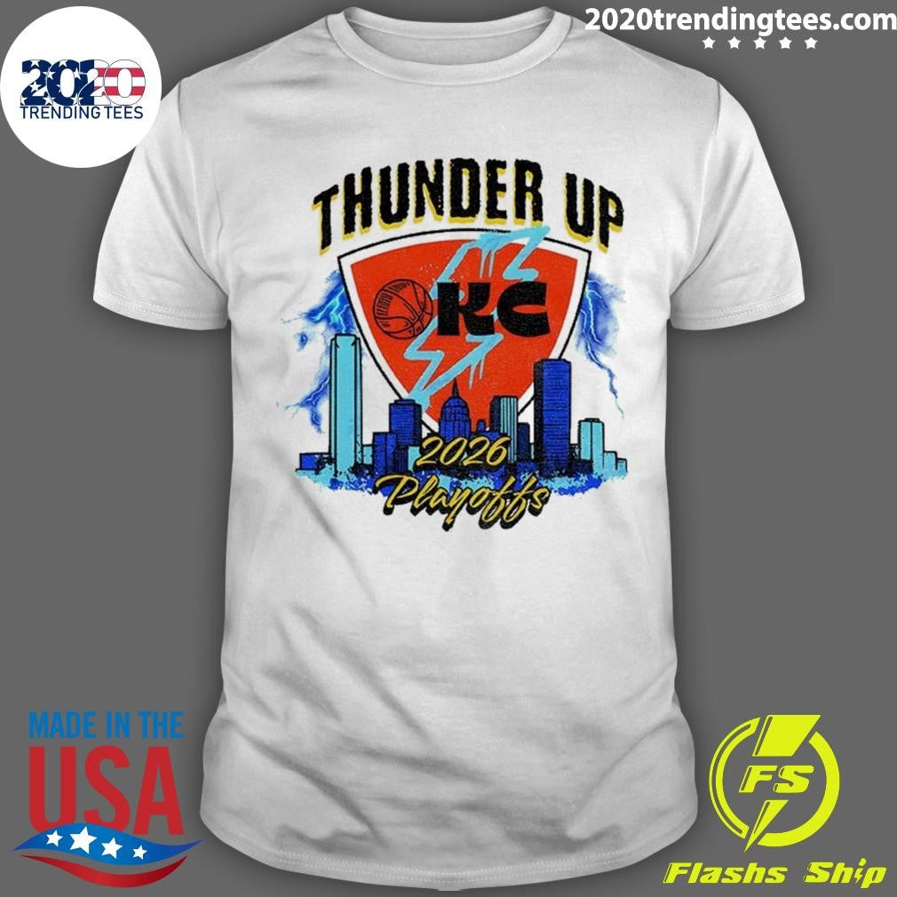 Thunder Basketball City Skyline Thunder Up 2026 Playoffs Shirt