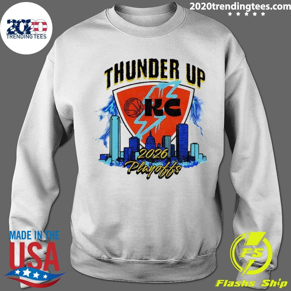 Thunder Basketball City Skyline Thunder Up 2026 Playoffs Shirt