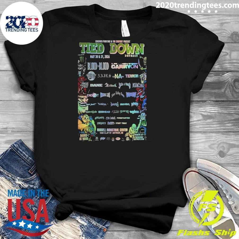 Tied Down Detroit, MI Poster May 30 -31 2026 Poster Shirt