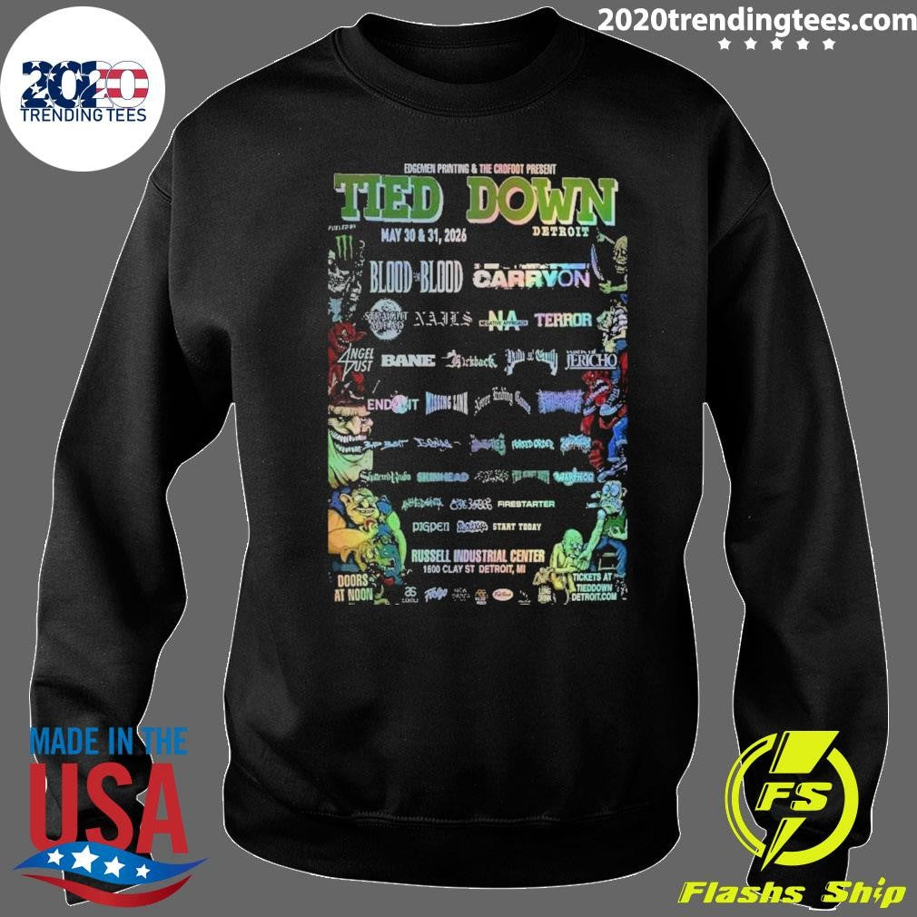 Tied Down Detroit, MI Poster May 30 -31 2026 Poster Shirt