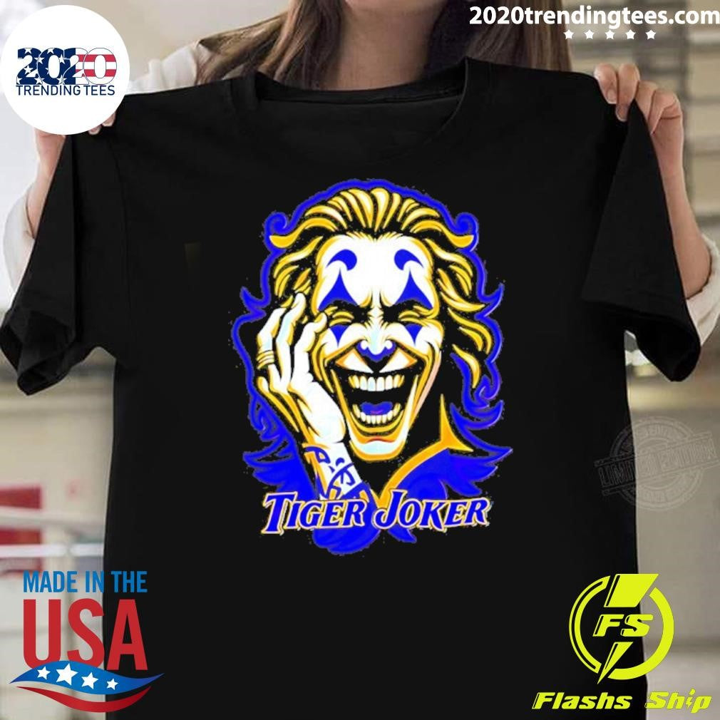 Tiger Joker Maniacal Visage Graphic Shirt