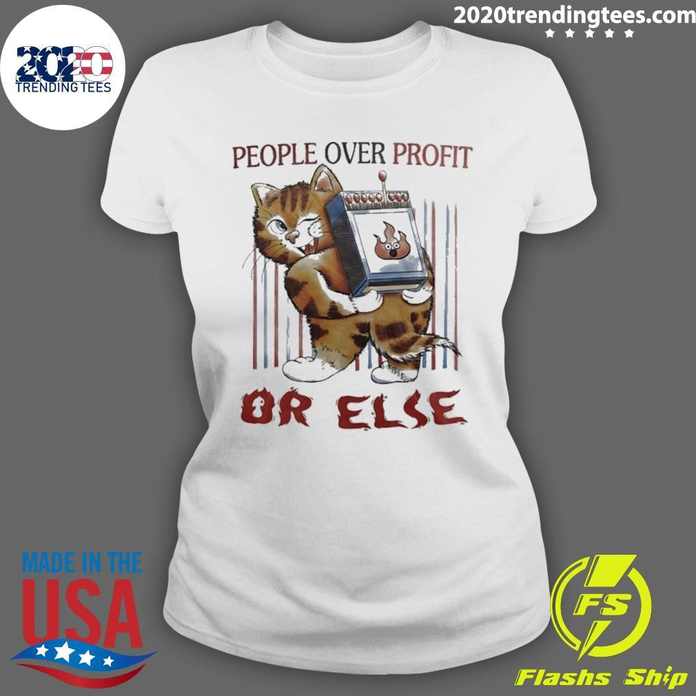 Tiger People Over Profit Or Else Shirt