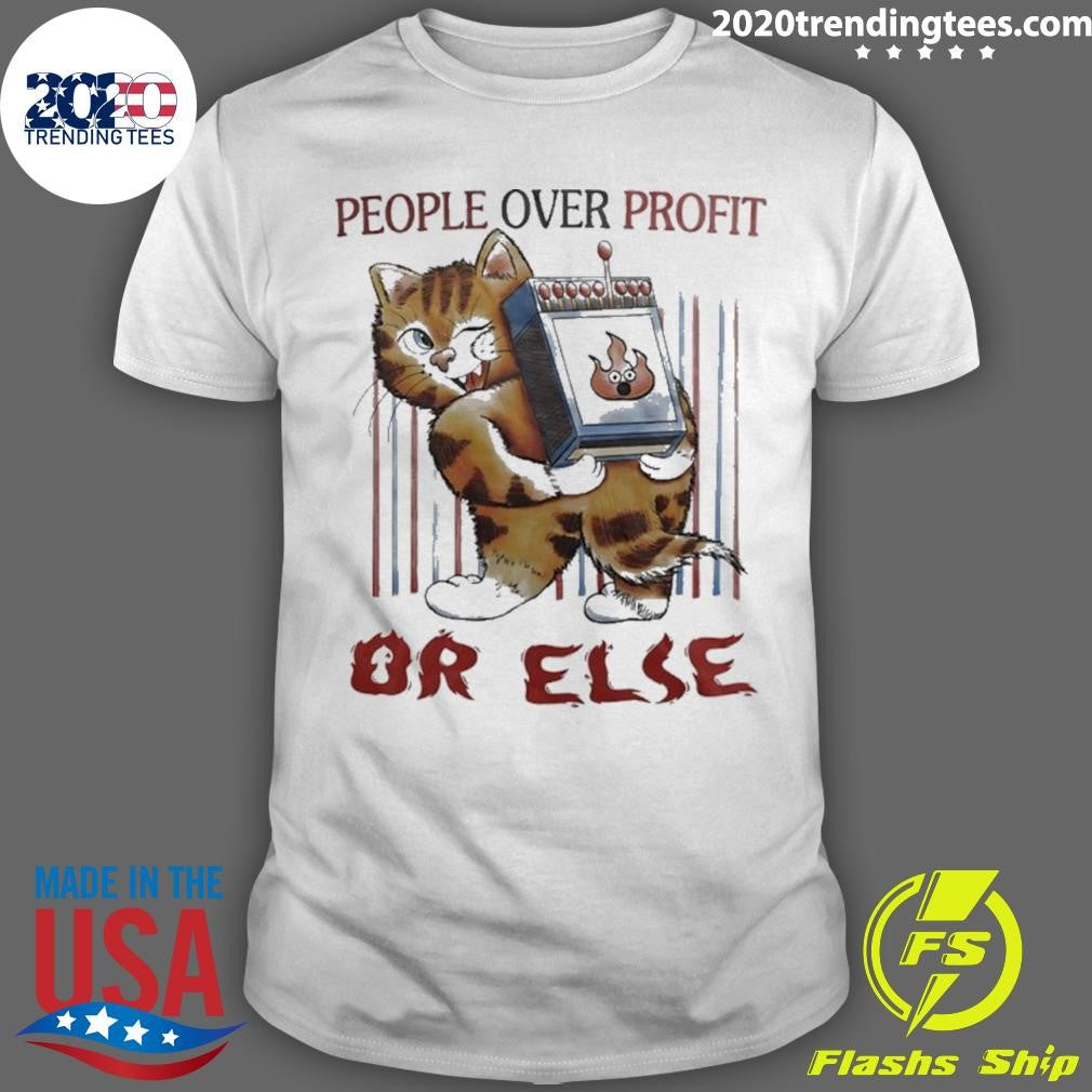 Tiger People Over Profit Or Else Shirt