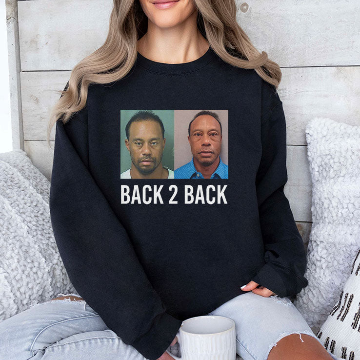 Tiger Woods Back 2 Back Mugshot Shirt