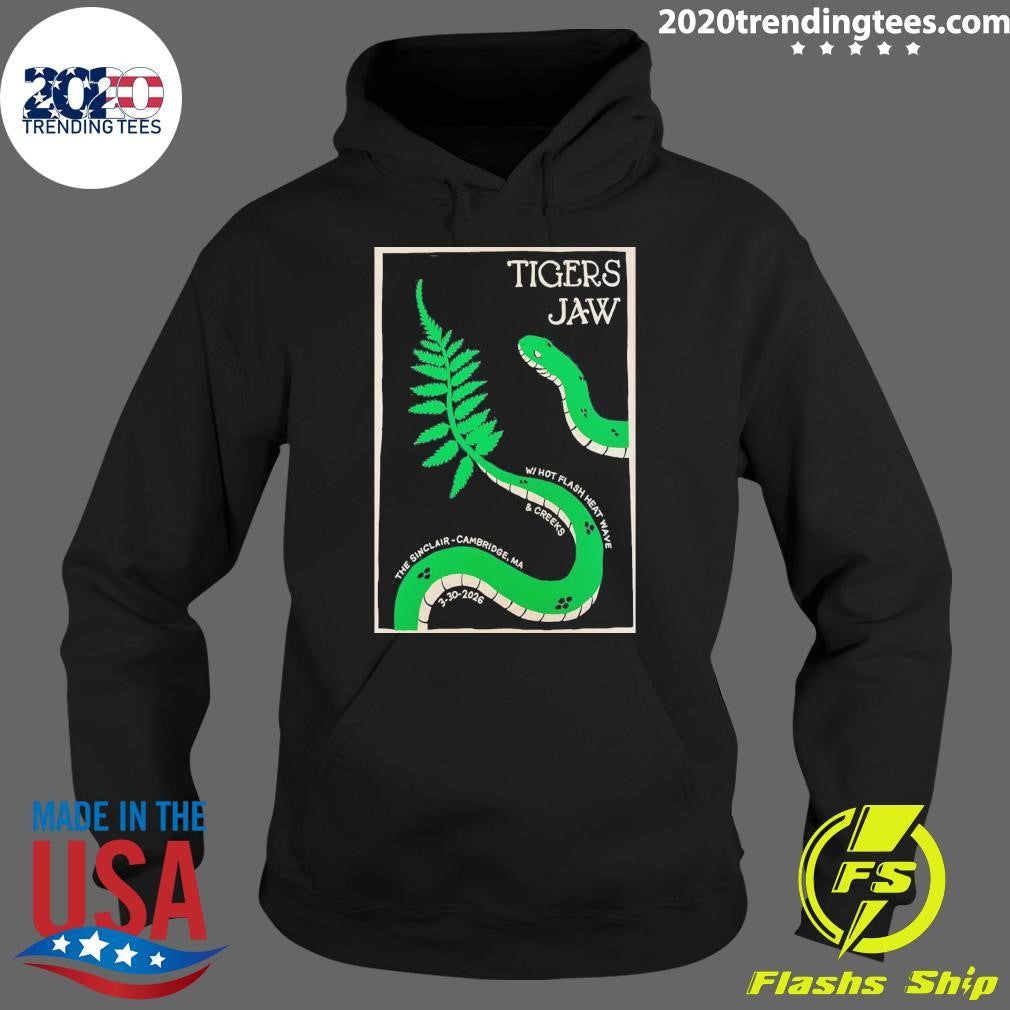 Tigers Jaw WITH-Hot Flash Heat Wave and Creeks The Sinclair Cambridge Ma March 30 2026 Shirt