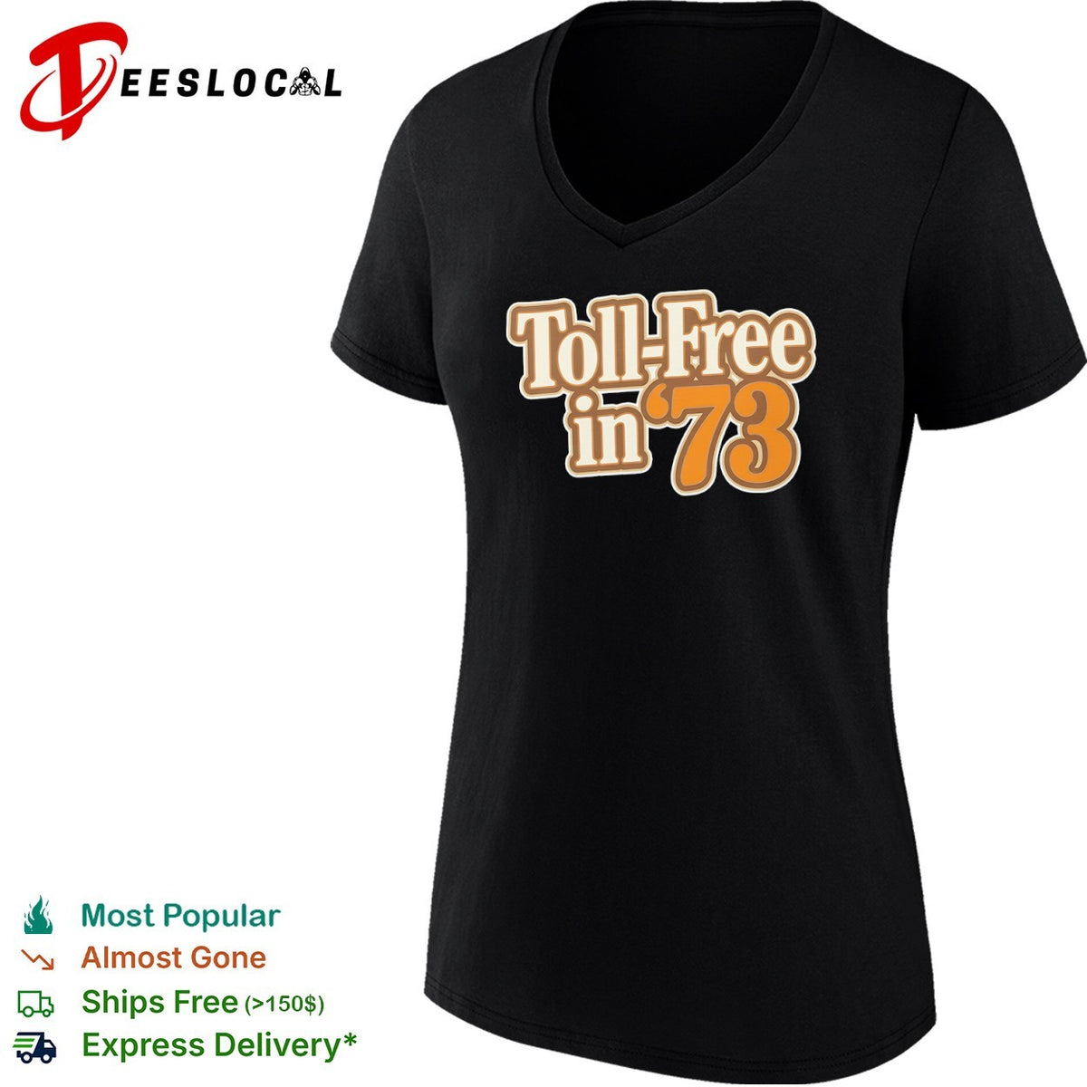 Toll Free in 73 Nostalgic Telephone Service History shirt
