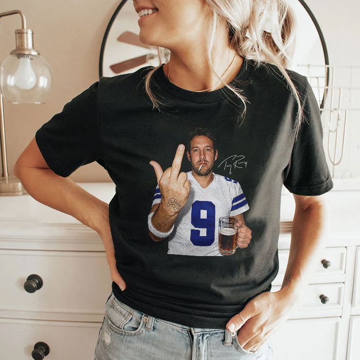 Tony Romo Middle Finger T Shirt