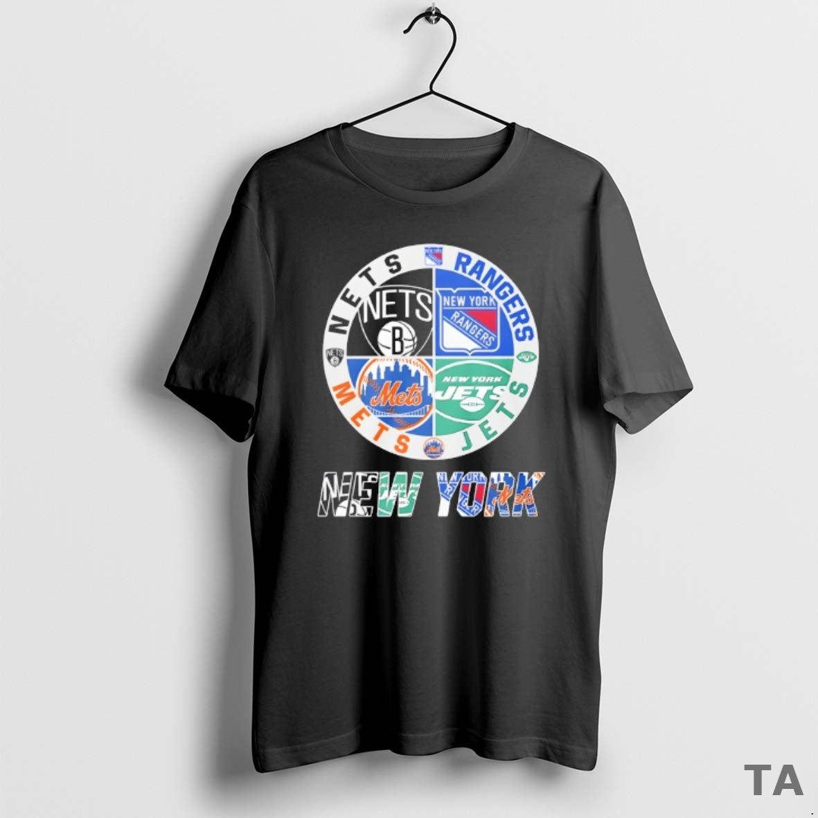 Top New York Jets New York Nets New York Mets And New York Rangers Mashup