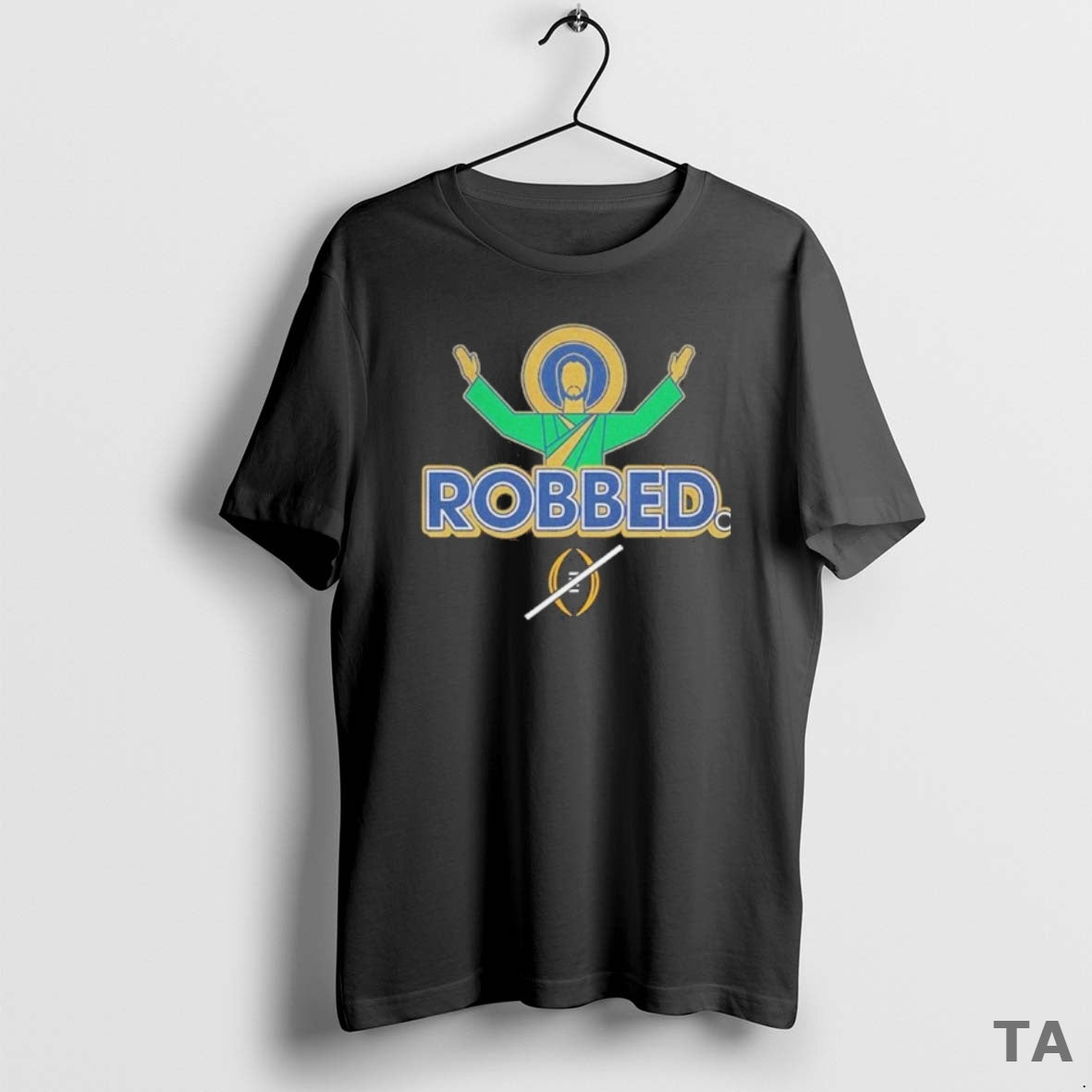 Top Notre Dame Fighting Irish Football Robbed College Football Playoff T Shirt Sweater