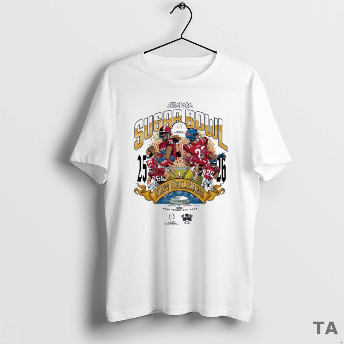 Top Ole Miss Vs Georgia 2026 Allstate Sugar Bowl Adult T Shirt Sweater