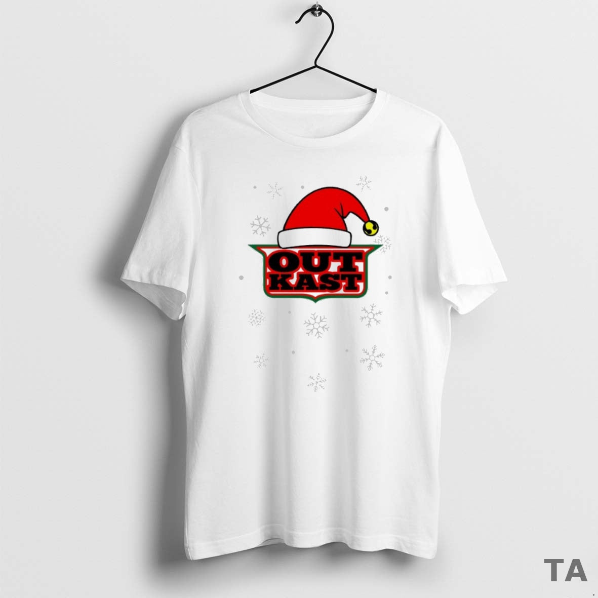 Top Outkast Santa Hat Christmas Logo T Shirt Sweater