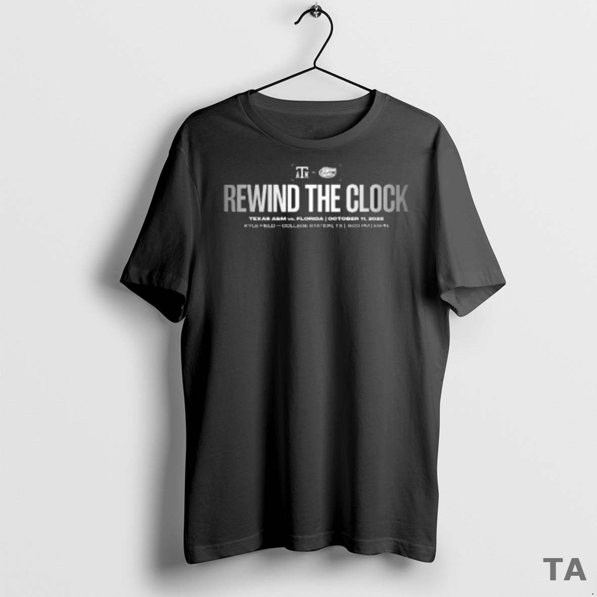 Top Rewind The Clock Texas Am Vs Florida October 11 2025 Kyle Field College Station T-Shirts, Hoodie, Sweatshirt