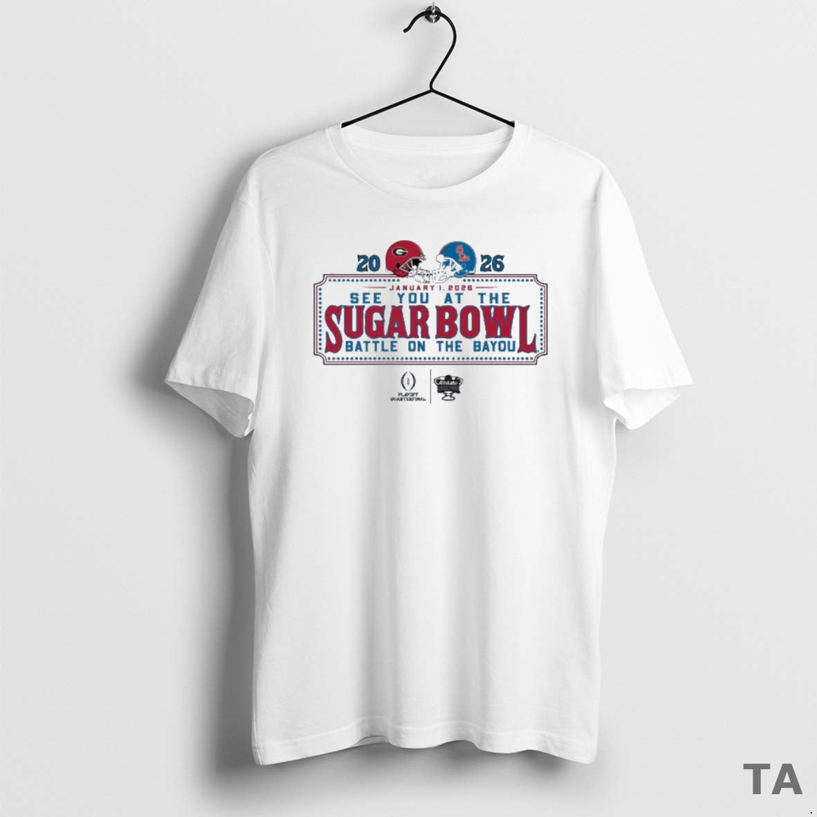 Top See You At The Sugar Bowl Dueling Helmet 2026 Georgia Vs Ole Miss