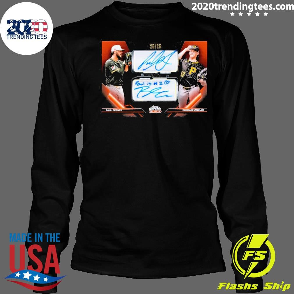 Topps Bubba Chandler Trolled Paul Skenes On Their Dual Autograph Signatures Shirt