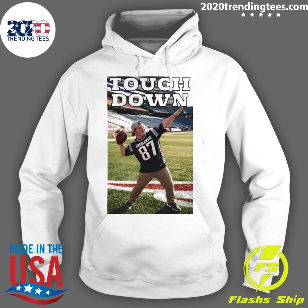 Touchdown Down Rob Gronkowski Player Football Shirt