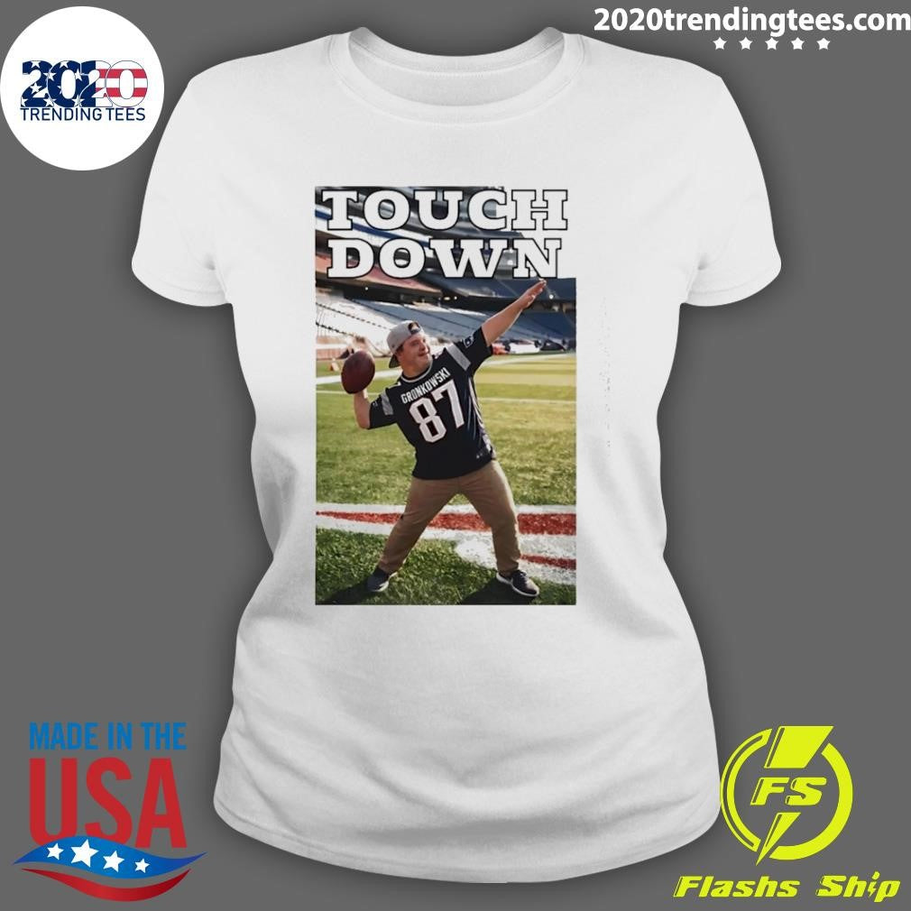 Touchdown Down Rob Gronkowski Player Football Shirt
