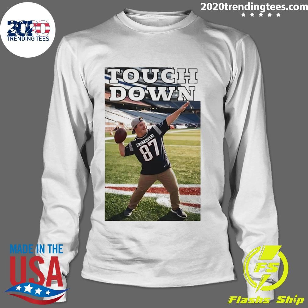 Touchdown Down Rob Gronkowski Player Football Shirt