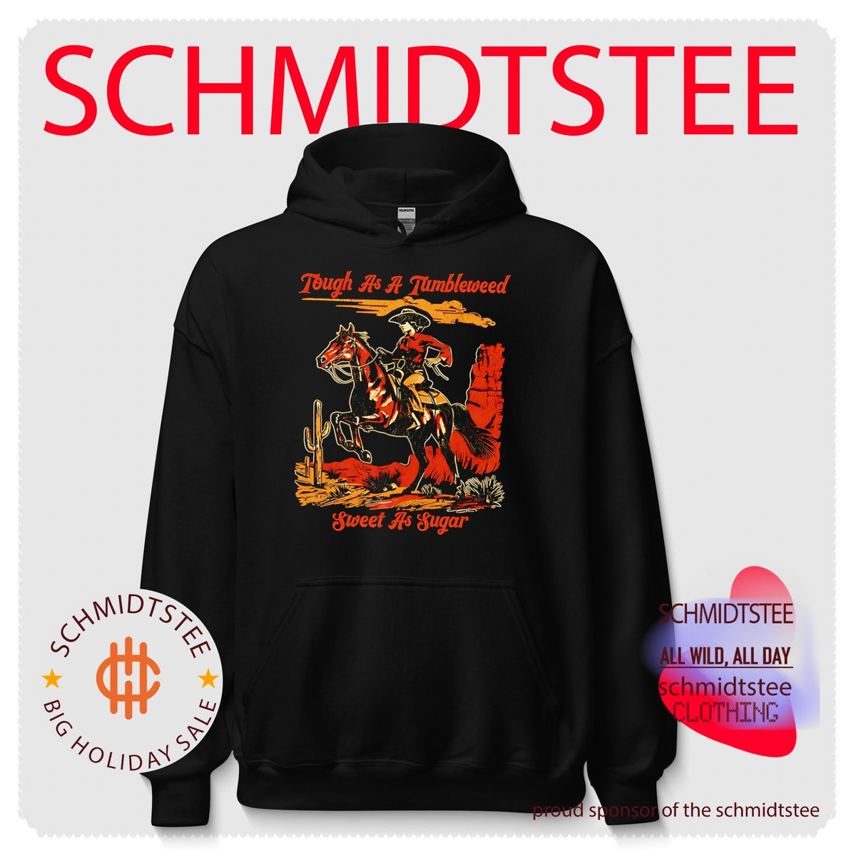 Tough as a Tumbleweed sweet as sugar cowboy graphic shirt