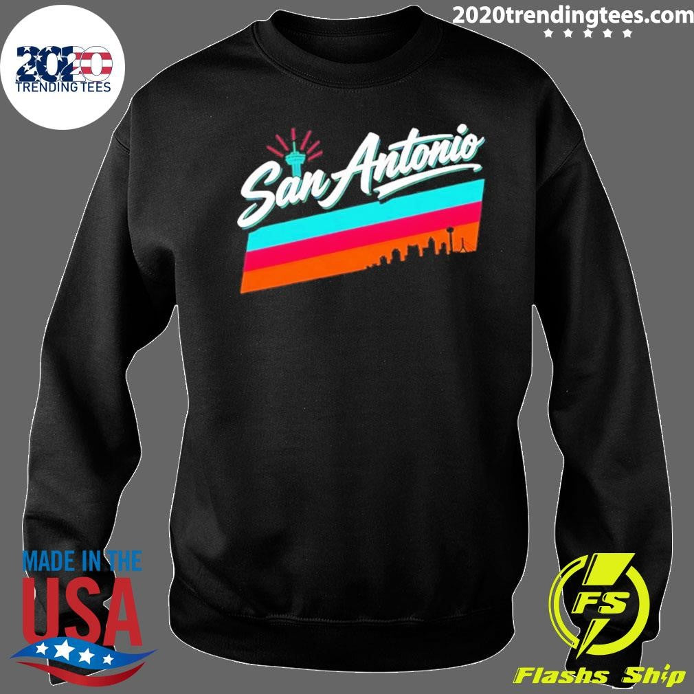 Tower Of The Americas Skyline San Antonio Spurs Basketball Nba Shirt