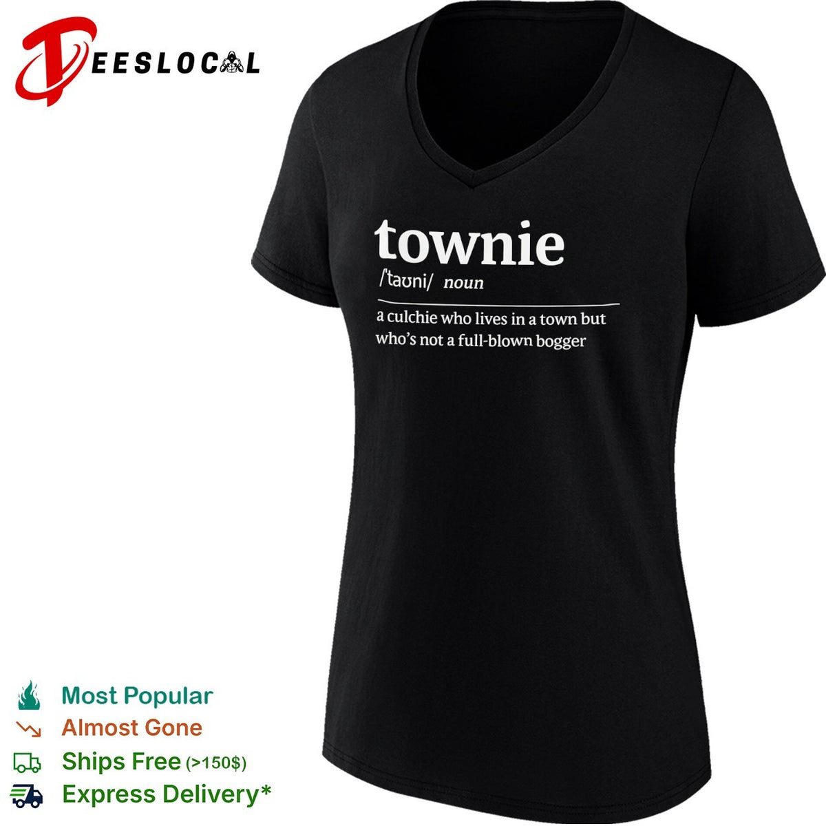 Townie noun meaning definition shirt