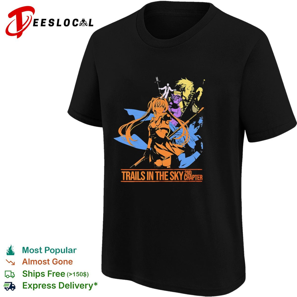 Trails In The Sky anime characters 2nd chapter shirt