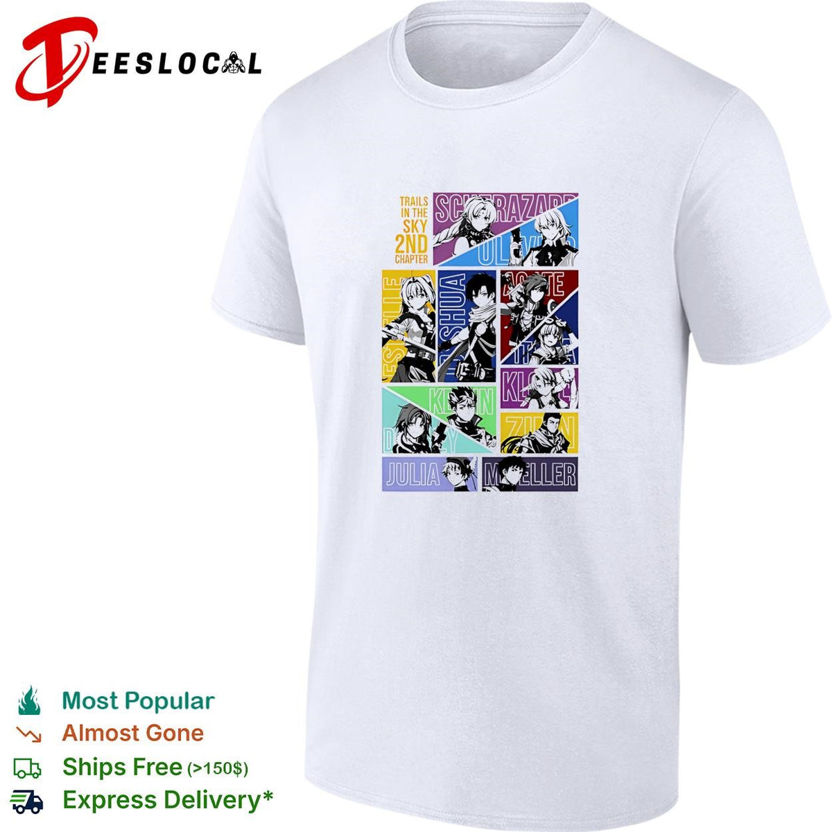 Trails in the sky 2nd chapter playable characters shirt